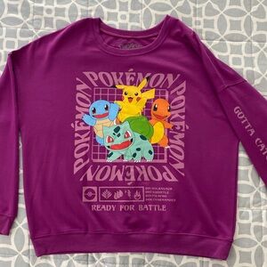 Pokémon Unisex sweatshirt crew neck.